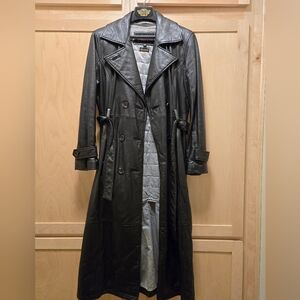 Wilsons Black Leather Trench Coat (1998)
